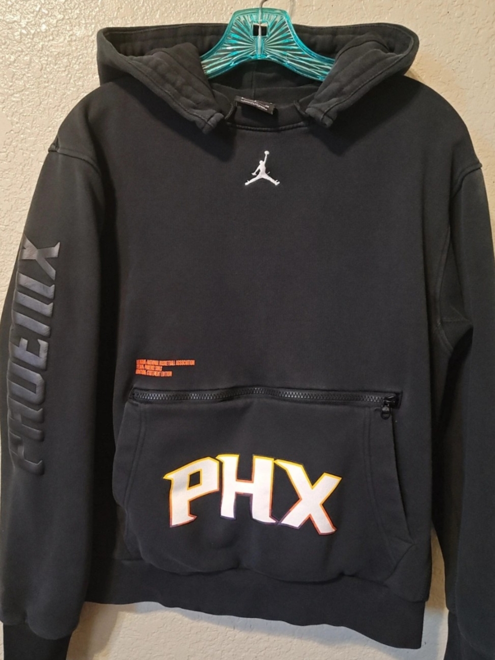 Jordan Black Crewneck Sweatshirt with PHX Contrast Logo